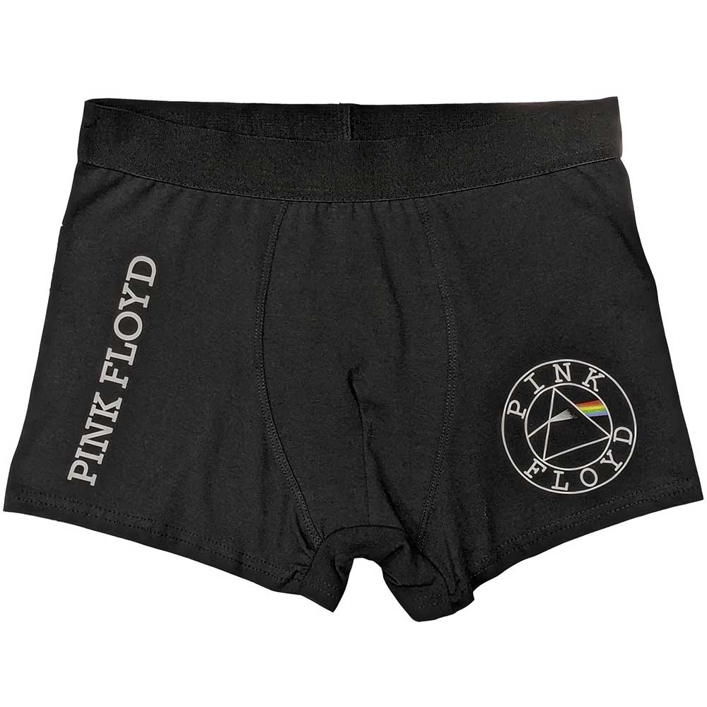 Pink Floyd Unisex Boxers Circle Logo Black (L)