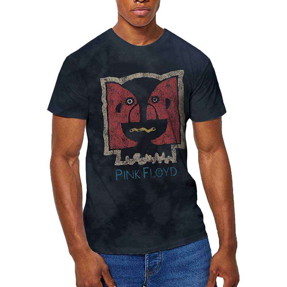 Pink Floyd Unisex T-Shirt Division Bell Vintage (Dip-Dye) Black (S)
