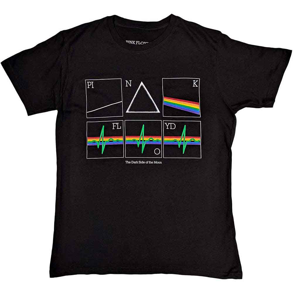 Pink Floyd Unisex T-Shirt Prism Heart Beat Black (XXL)