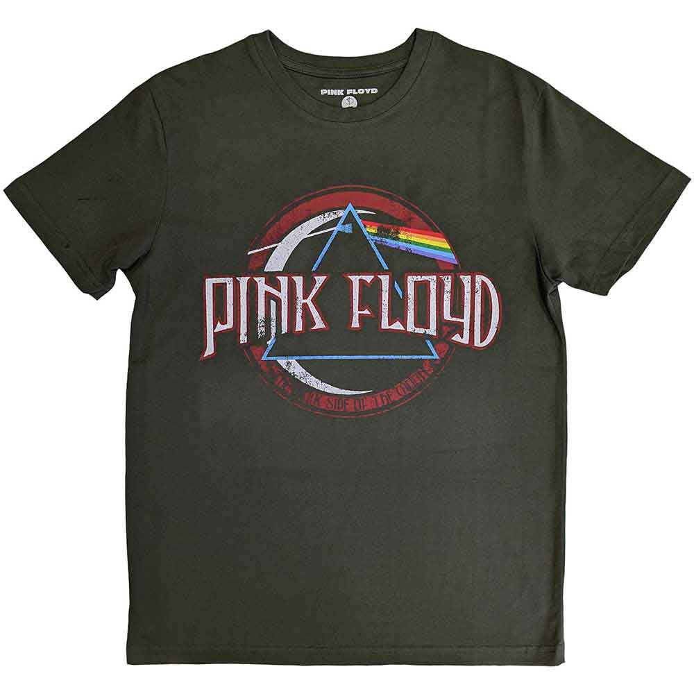 Pink Floyd Unisex T-Shirt Vintage Dark Side of the Moon Seal Green (XXL)