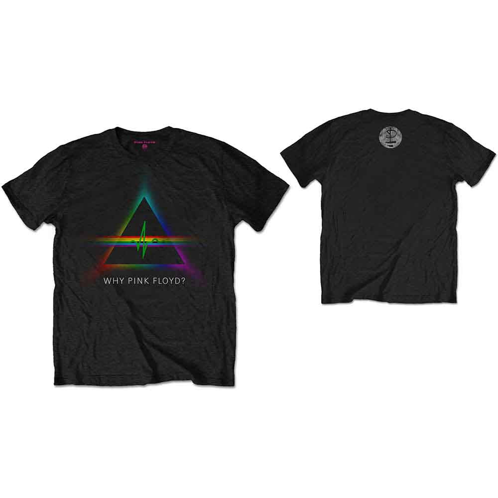 Pink Floyd Men's T-Shirt Why with Back Printing Black (S)
