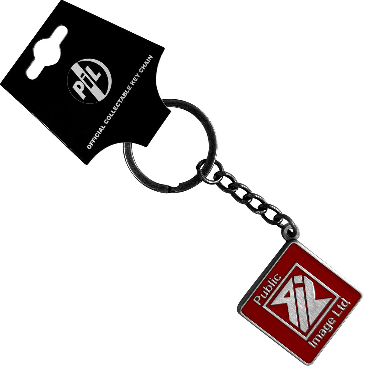 Public Image Ltd Keychain: New Logo Red
