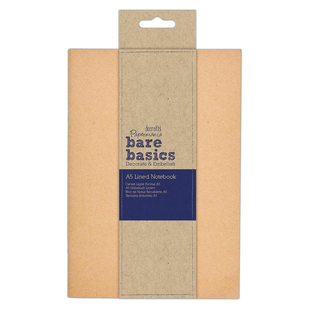 Bare Basics Kraft Cover Lined A5 Notebook