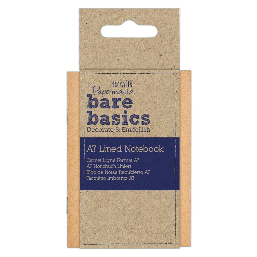 Bare Basics Kraft Cover Lined A7 Notebook