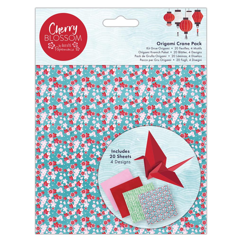 Cherry Blossom Origami Crane Pack (20sht)