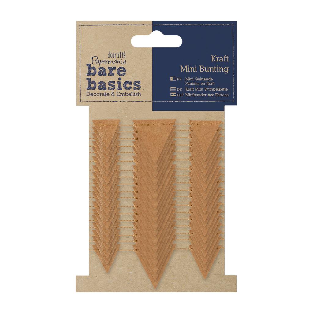 Bare Basics Kraft Mini Bunting - Triangles