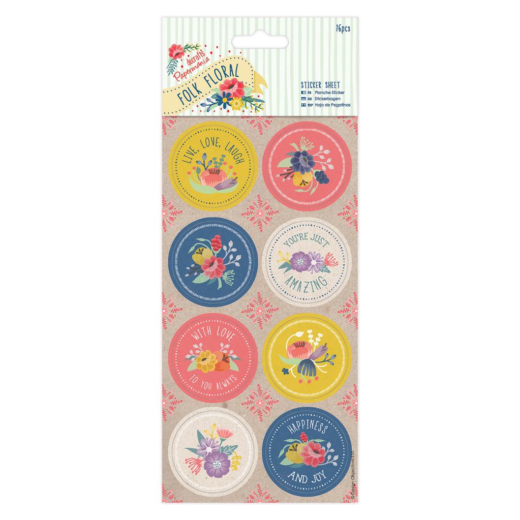 Papermania Foil Stickers - Folk Floral