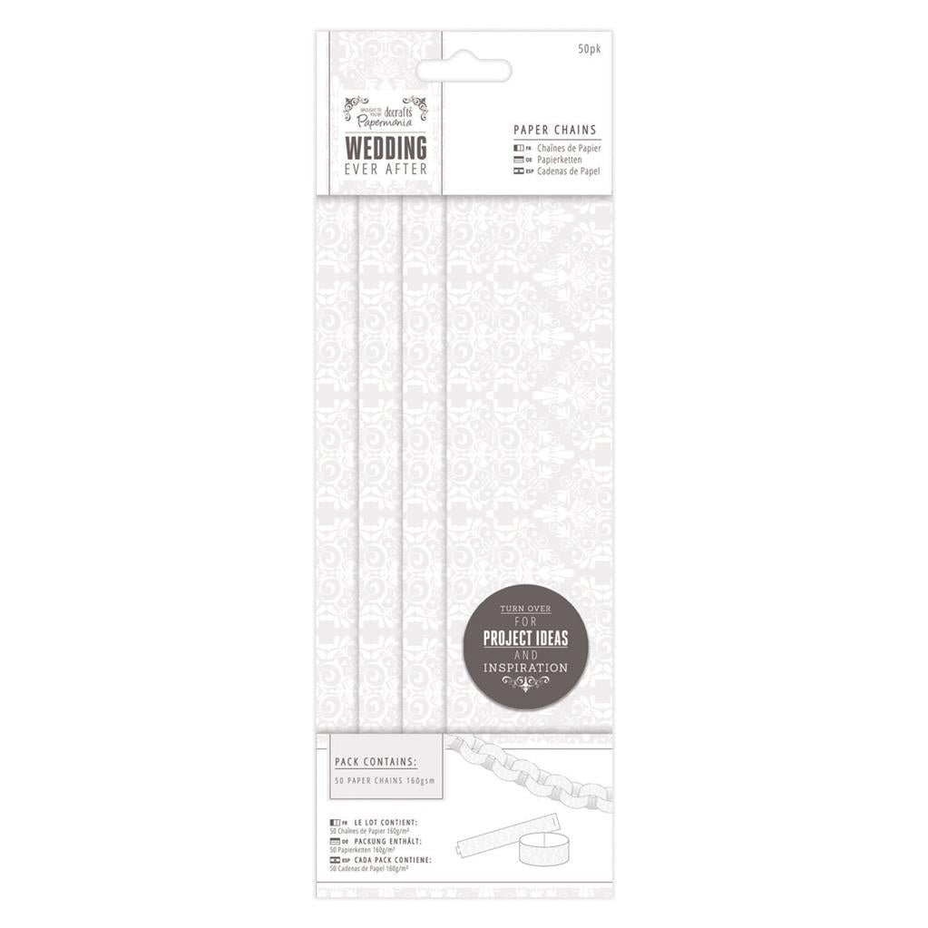 Papermania Damask Paper Chains - Wedding Every After (50pk)