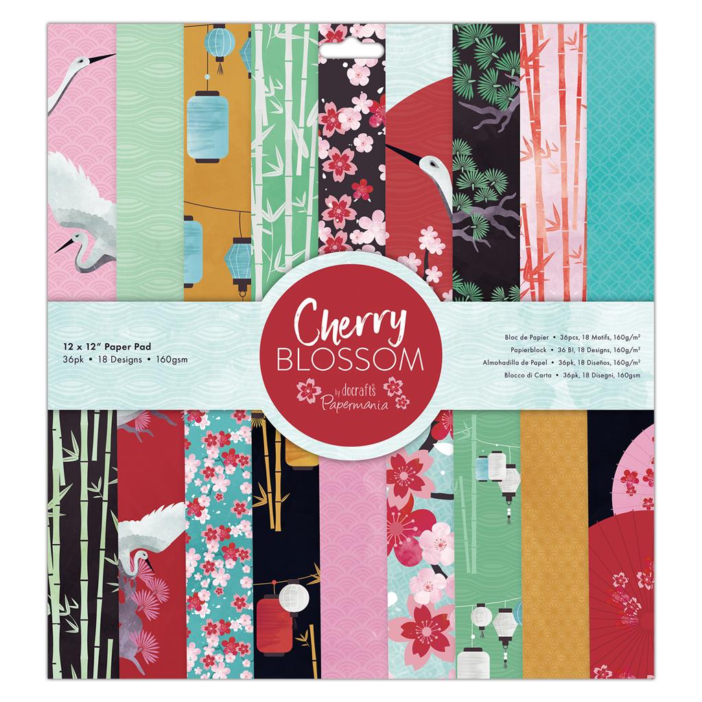 Cherry Blossom Paper Pad 12" x 12" (18sht)