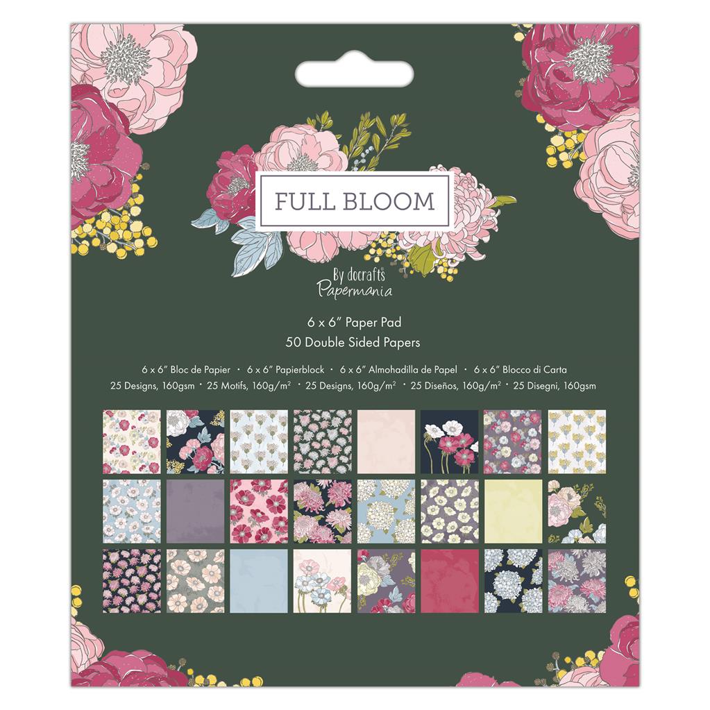 Papermania 6" x 6" Paper Pad - Full Bloom (50sht)