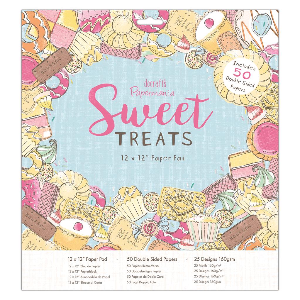 Papermania 12" x 12" Paper Pad - Sweet Treats (50sht)