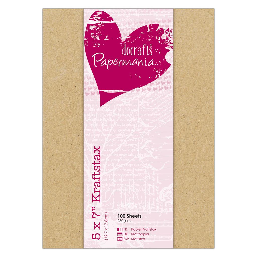 Papermania 5" x 7" Kraftstax 280gsm Kraft Paper (100sht)