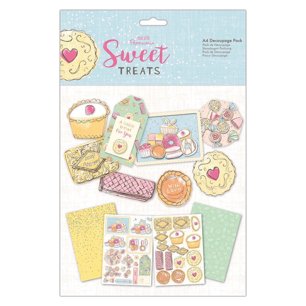 Papermania A4 Decoupage Pack - Sweet Treats