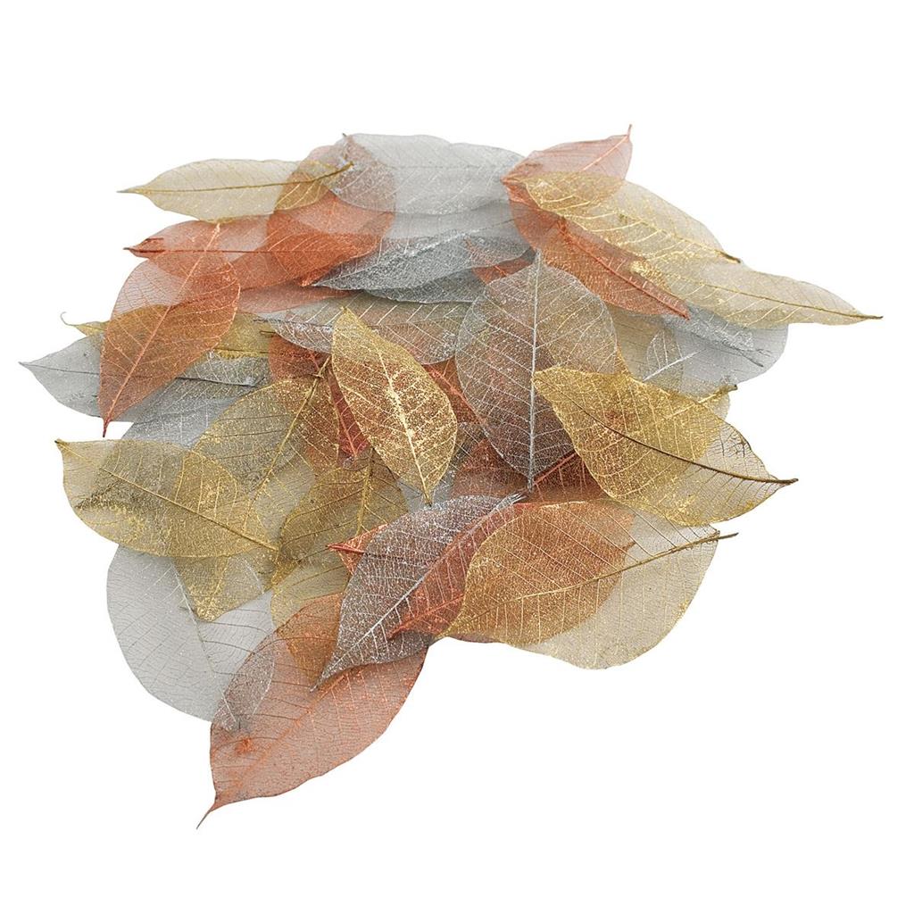 Papermania Skeleton Leaves - Metallic (40pk)