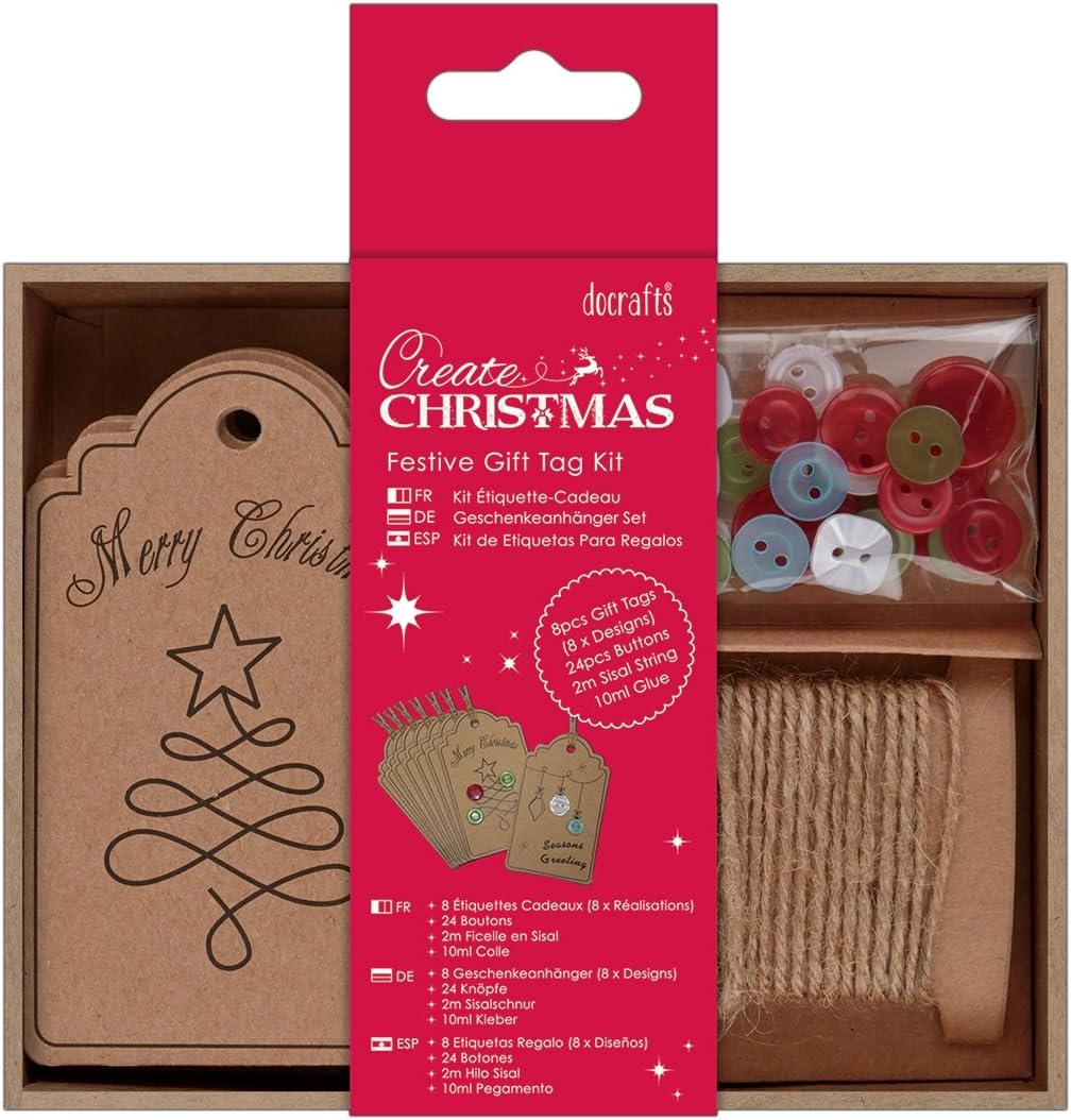 Create Christmas Festive Gift Tag Kit (8pk)