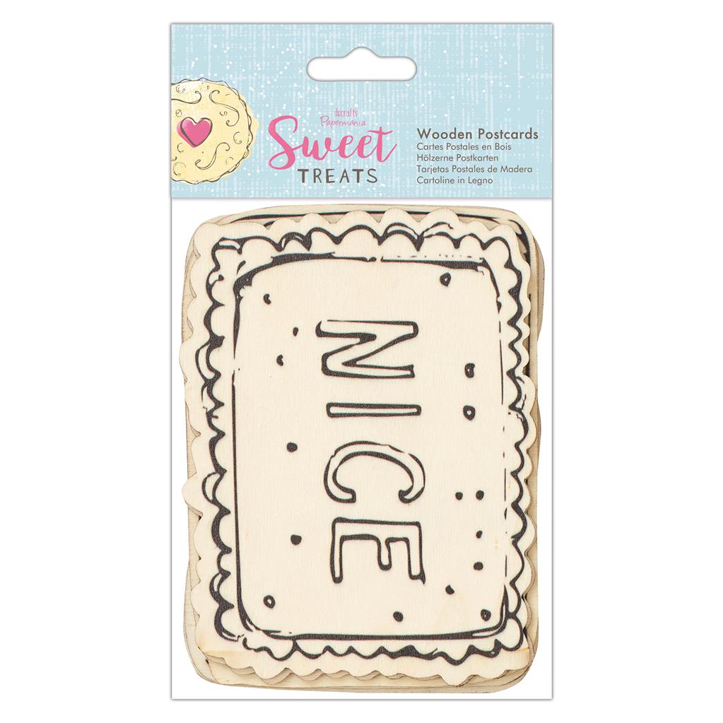 Papermania Sweet Treats Wooden Postcards (6pk)