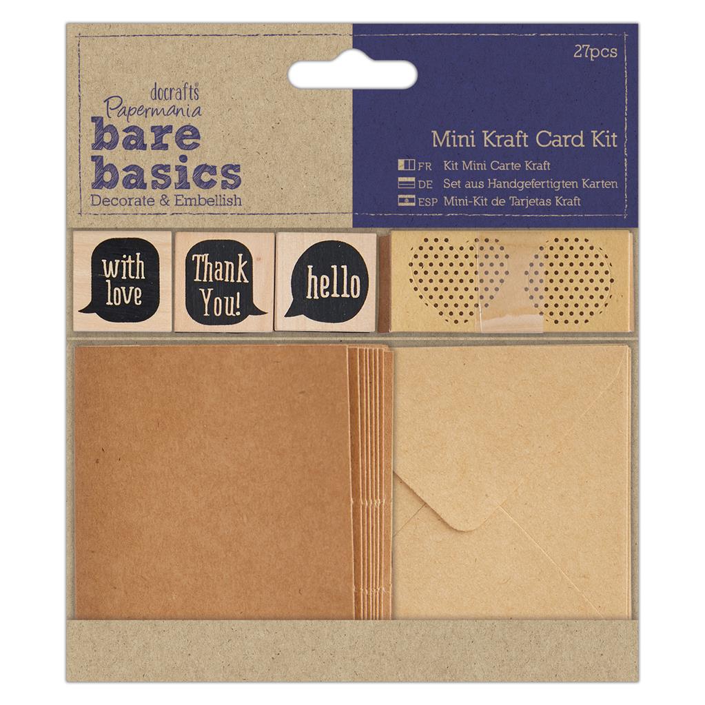 Bare Basics Mini Kraft Card Kit