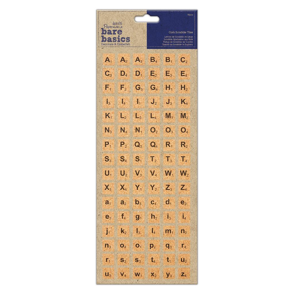 Bare Basics Cork Scrabble Tiles (96pc)