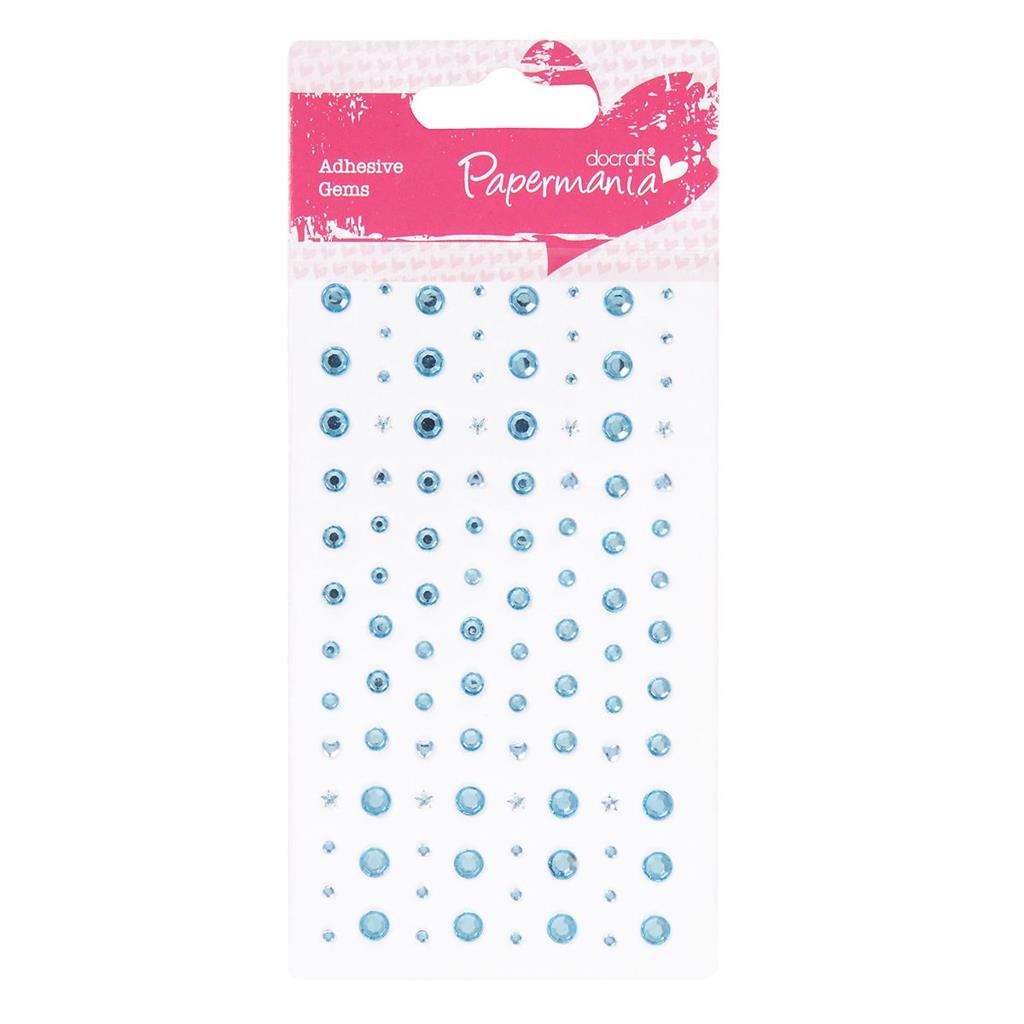 Papermania Adhesive Stones Pale Blue (104pk)