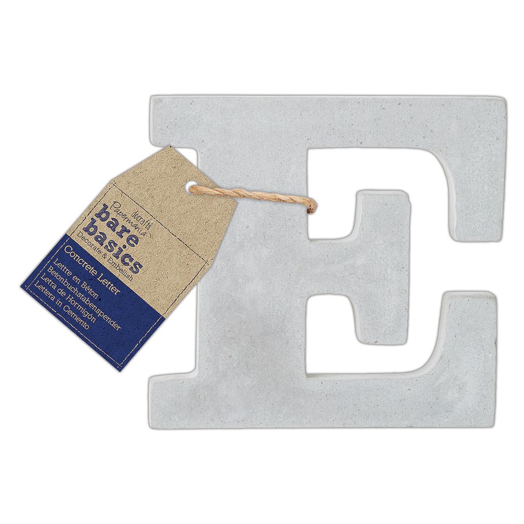 Bare Basics Concrete Letter 8cm 'E' (Single)