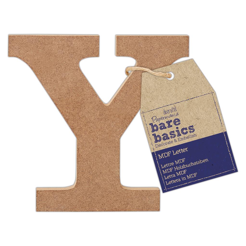 Bare Basics MDF Letter 10cm 'Y' (Single)