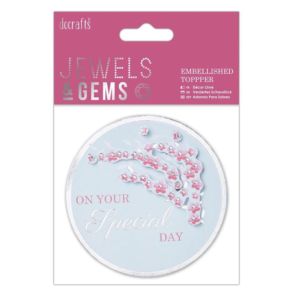 Papermania Jewels & Gems Embellished Topper - On Your Special Day