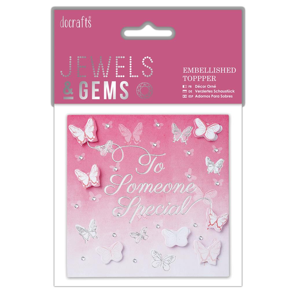 Papermania Jewels & Gems Embellished Topper - To Someone Special