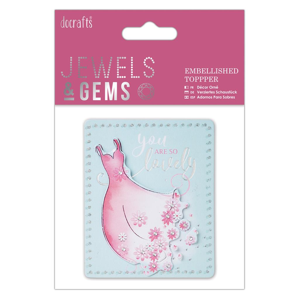 Papermania Jewels & Gems Embellished Topper - You are So Lovely