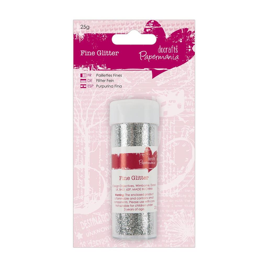 Papermania Fine Glitter (25g) - Silver