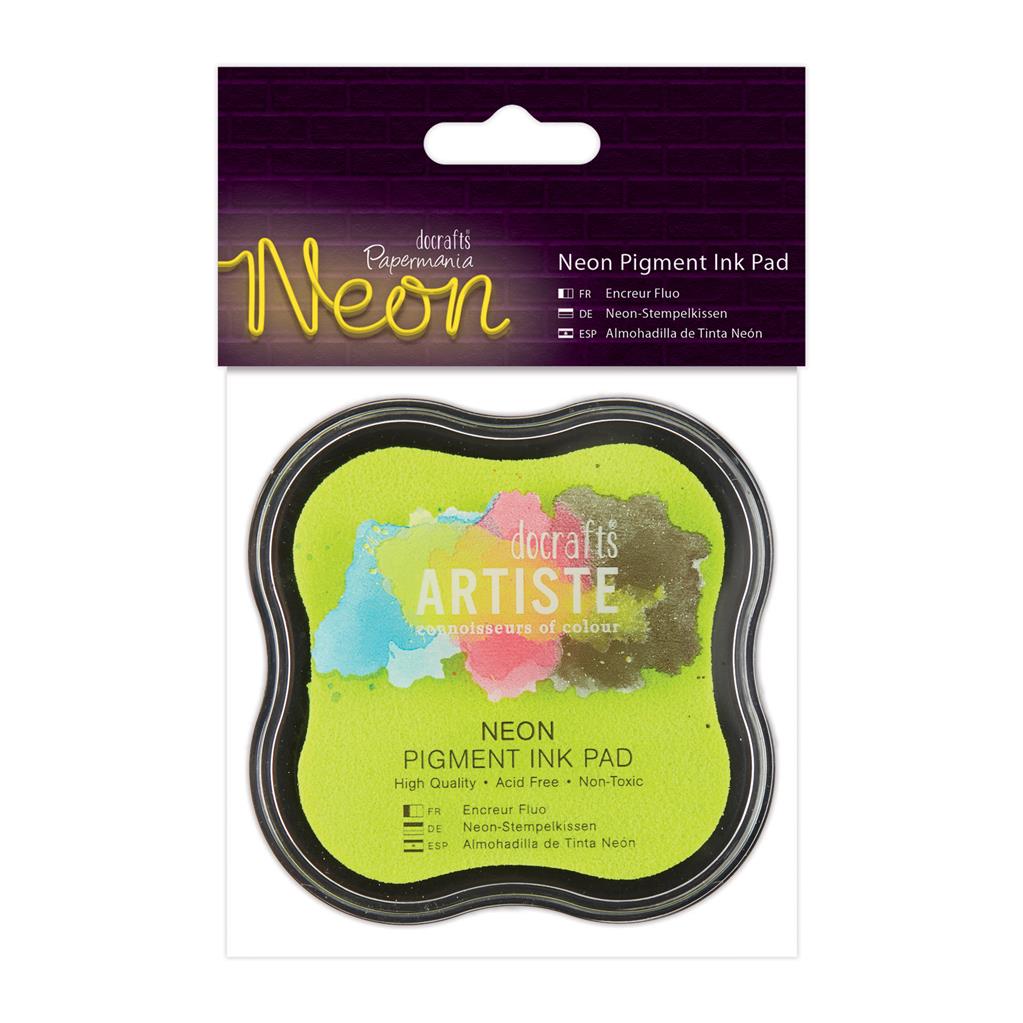 Papermania Neon Pigment Ink Pad - Yellow