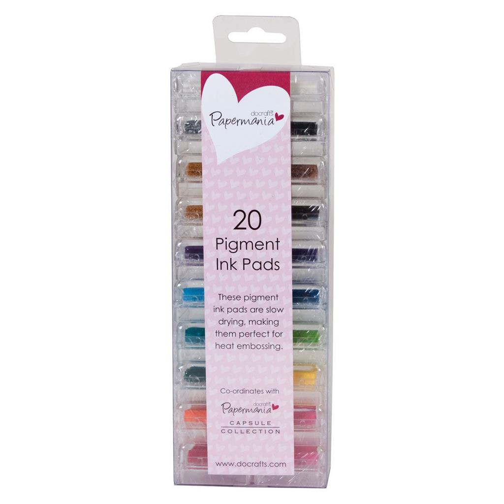 Papermania Mini Ink Pads Pigment Based (20pk)