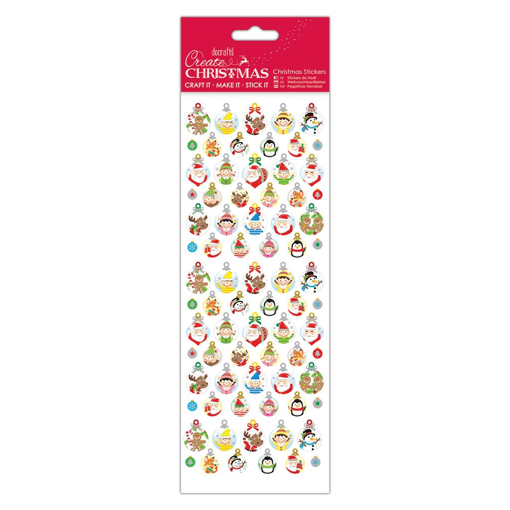 Create Christmas Stickers - Bauble Gift Tags