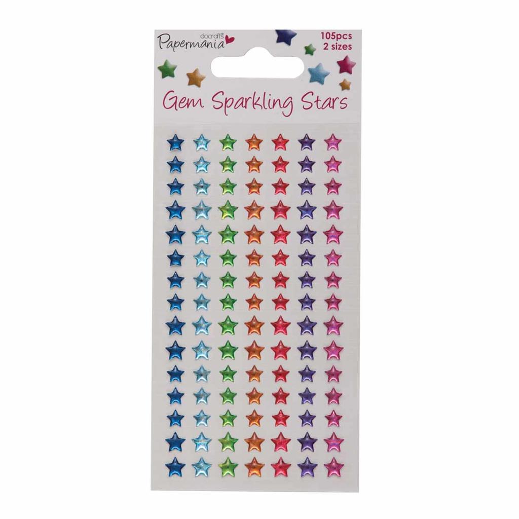 Papermania Sparkling Gems Stars Brights (105pk)