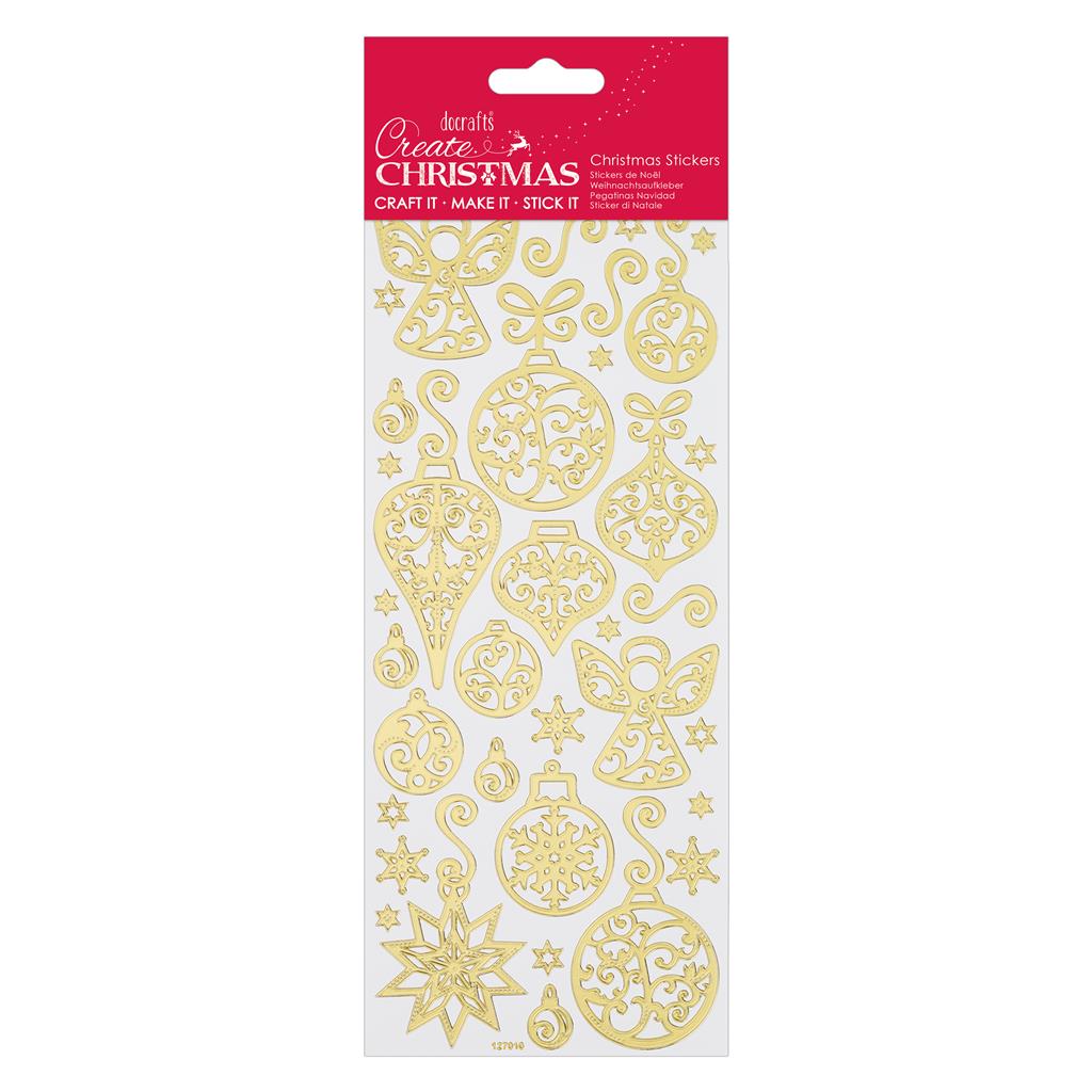 Create Christmas Stickers - Angels Gold