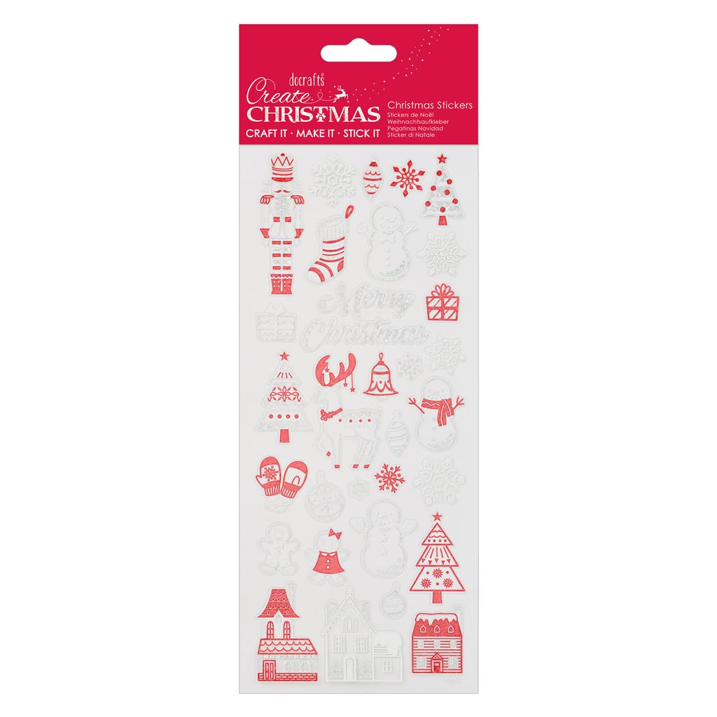 Create Christmas Shiny Stickers - Festive Houses