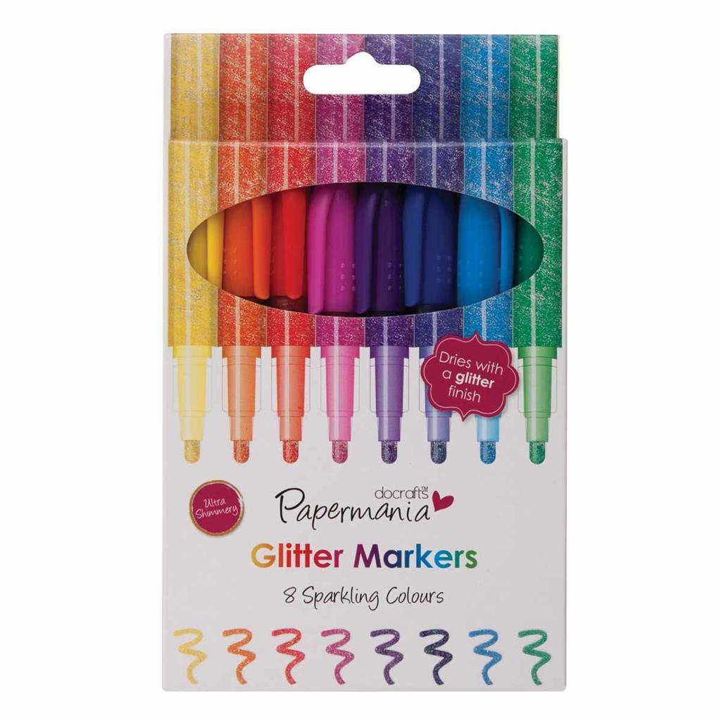 Papermania Glitter Markers (8pk)