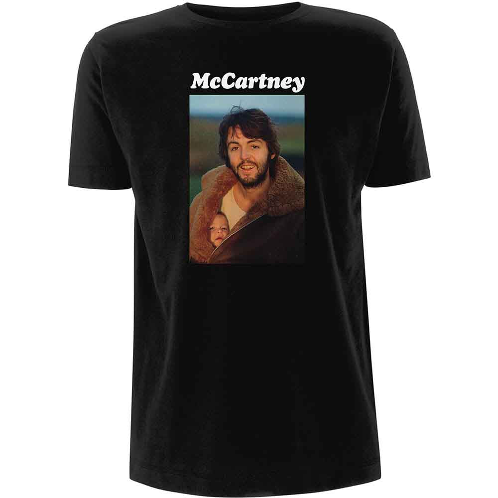 Paul McCartney Men's T-Shirt McCartney Photo Black (L)