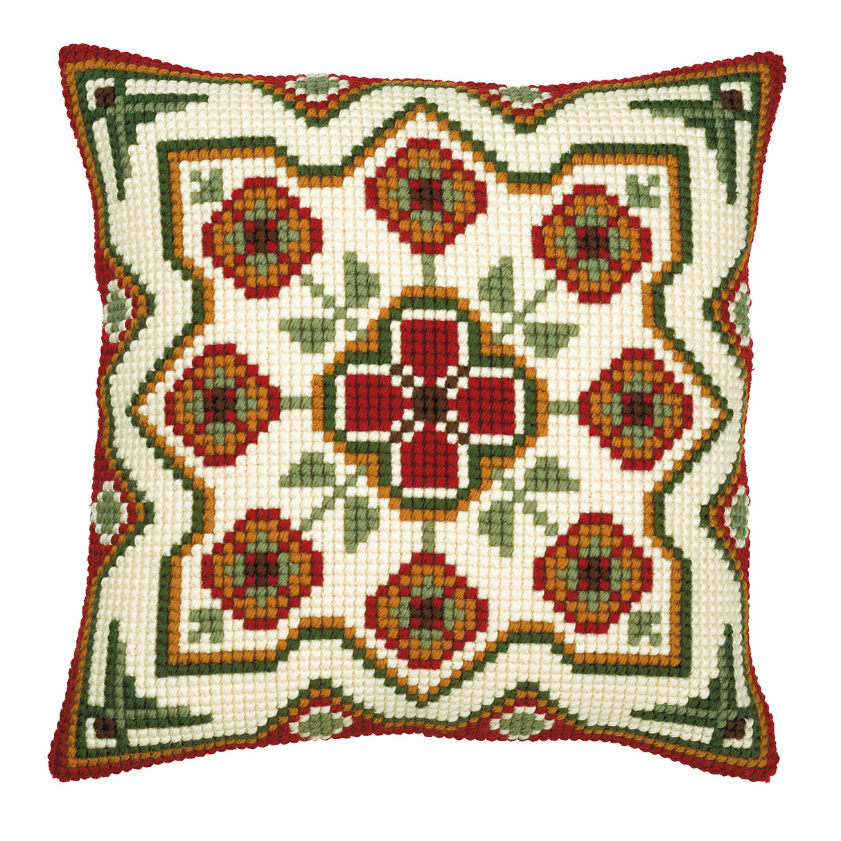 Vervaco Cross Stitch Kit 40cm Cushion Cover - Geometric Design 3