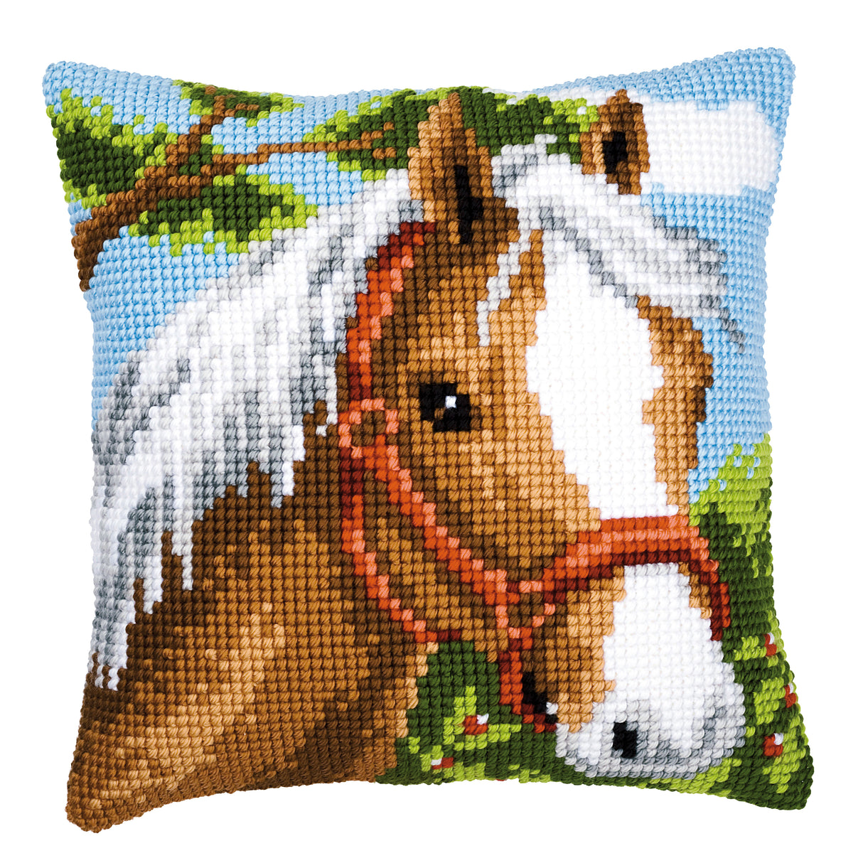 Vervaco Cross Stitch Kit 40cm Cushion Cover - Pony