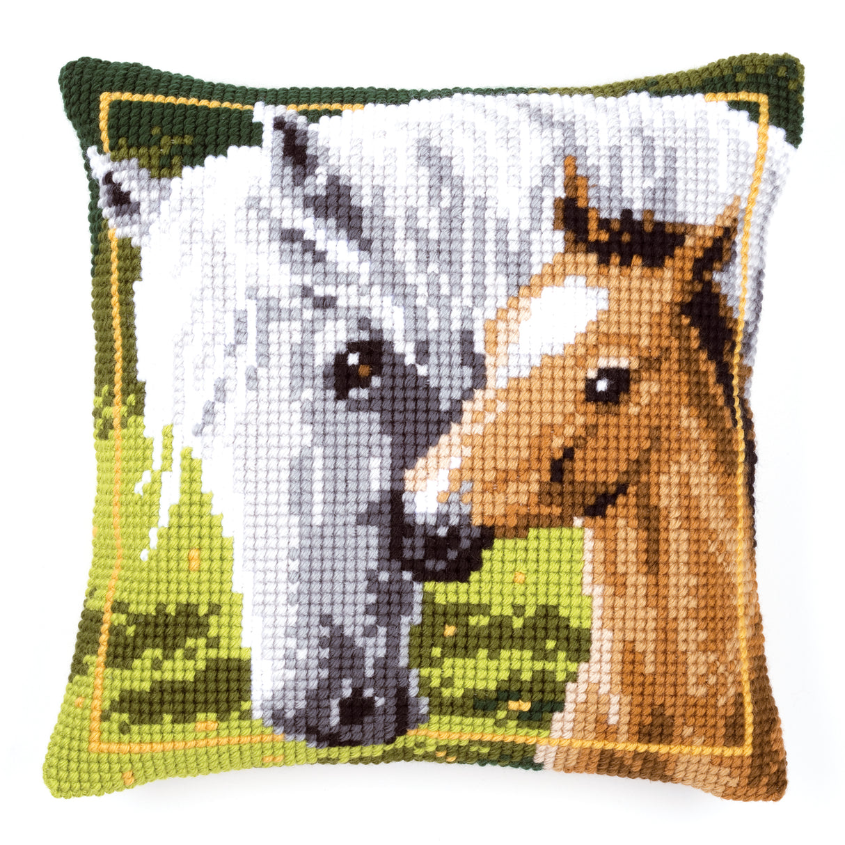 Vervaco Cross Stitch Kit 40cm Cushion Cover - Mare and Foal