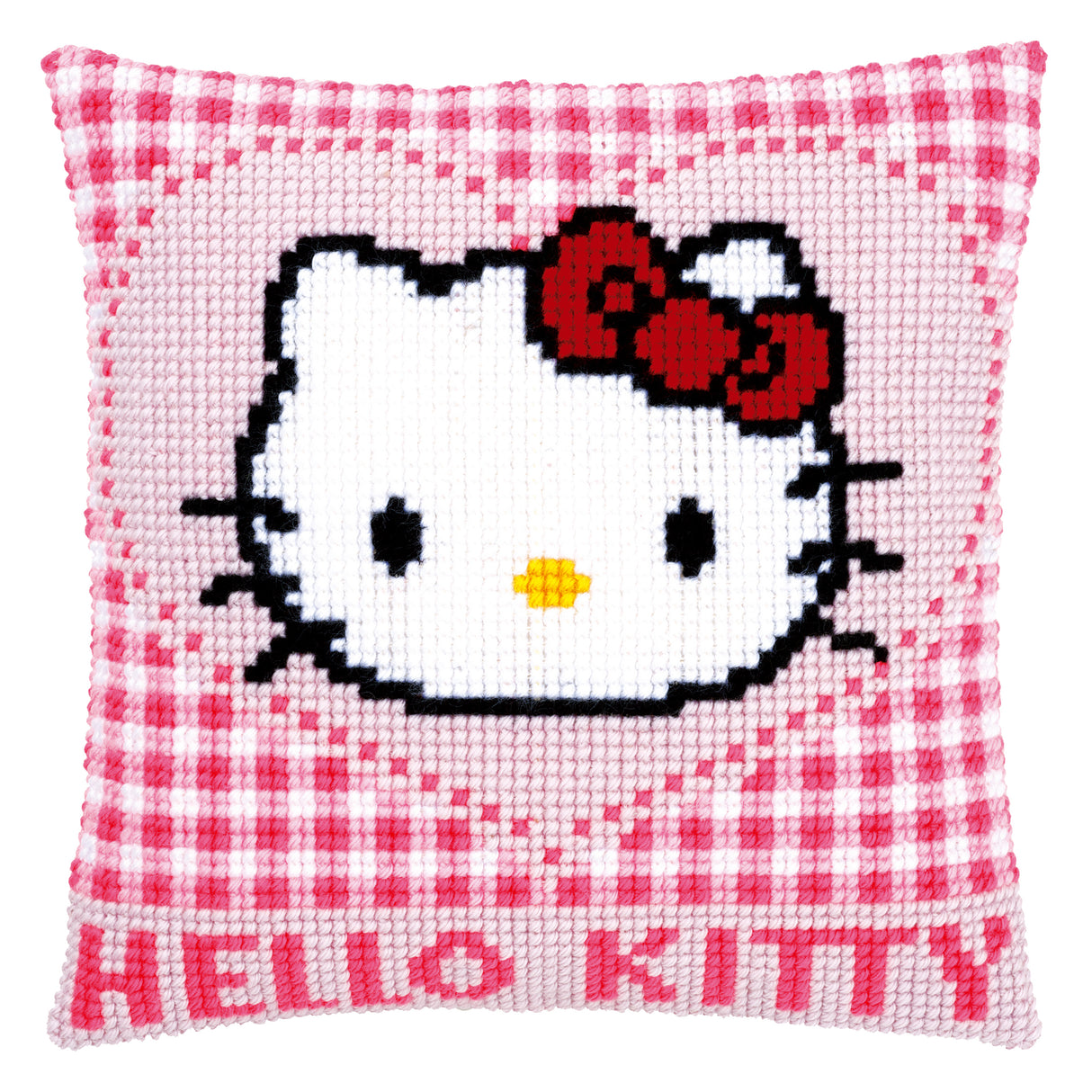 Vervaco Cross Stitch Kit 40cm Cushion Cover - Hello Kitty: in a Heart