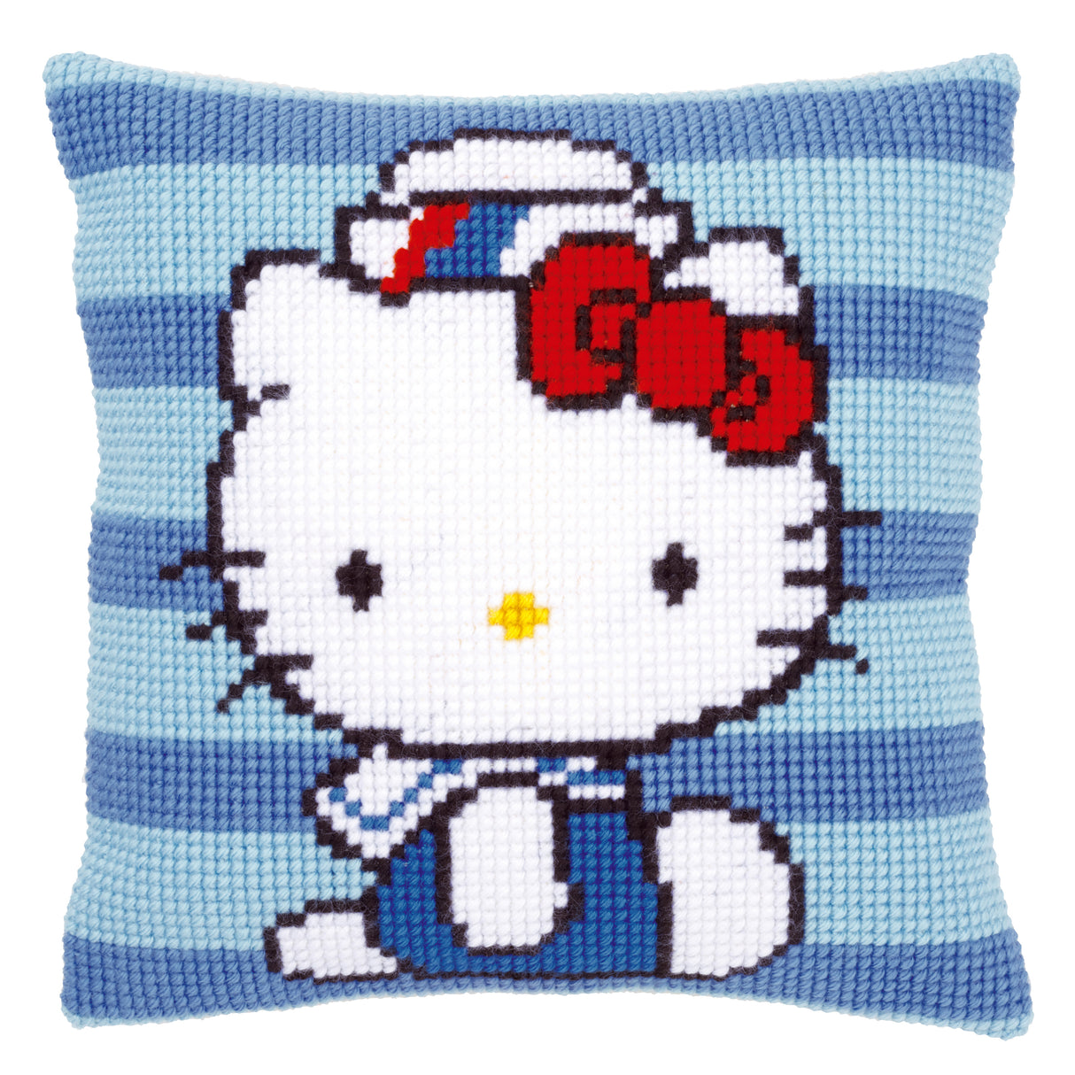 Vervaco Cross Stitch Kit 40cm Cushion Cover - Hello Kitty: Marine 1