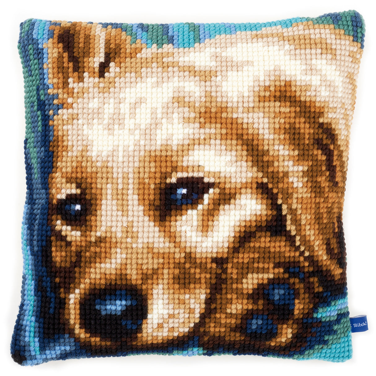 Vervaco Cross Stitch Kit 40cm Cushion Cover - Dog 2