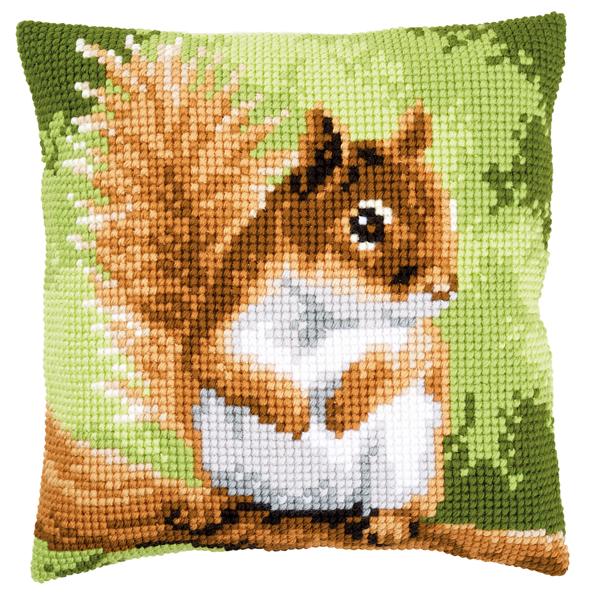 Vervaco Cross Stitch Kit 40cm Cushion Cover - Squirrel 1