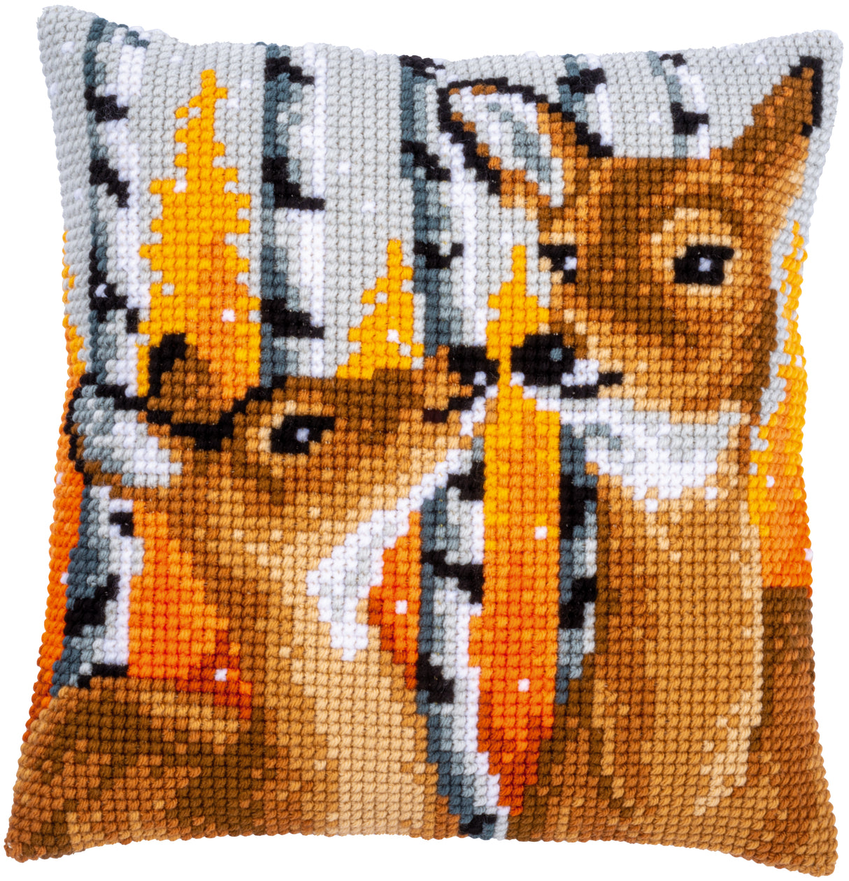 Vervaco Cross Stitch Kit 40cm Cushion Cover - Deer