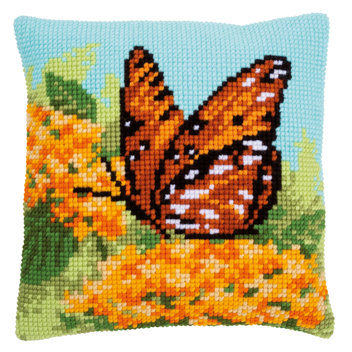 Vervaco Cross Stitch Kit 40cm Cushion Cover - Beauty of Nature