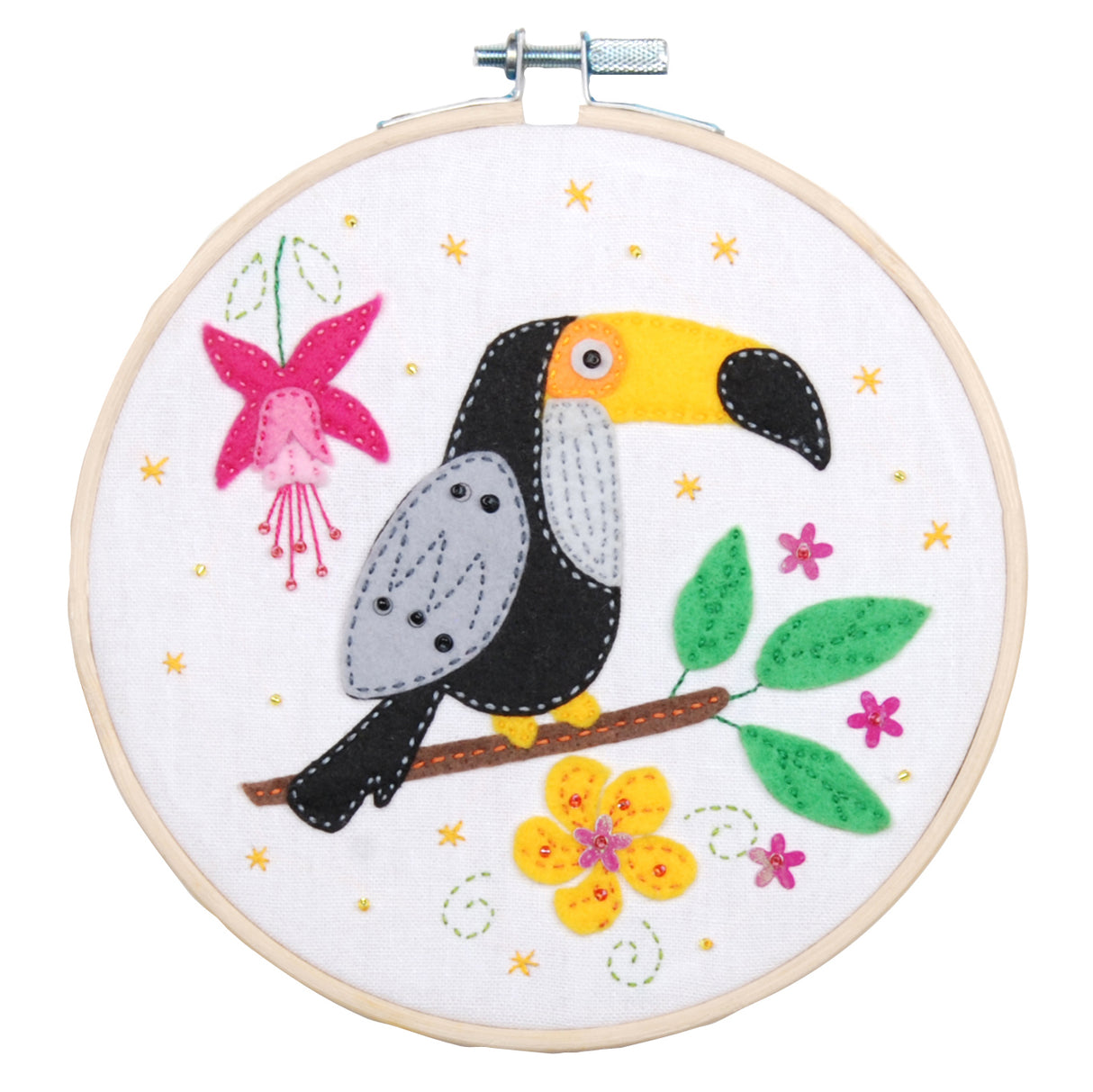 Vervaco Felt Kit with 6" Hoop - Toucan