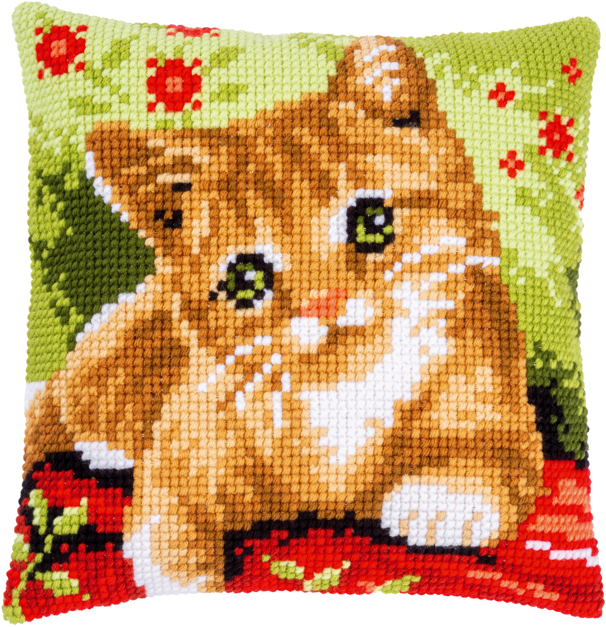 Vervaco Cross Stitch Kit 40cm Cushion Cover - Sweet Kitten