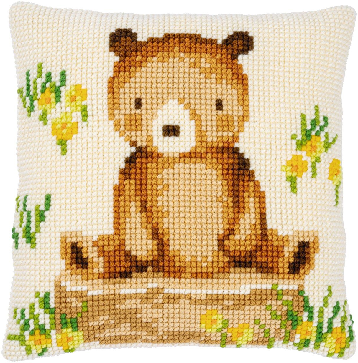 Vervaco Cross Stitch Kit 40cm Cushion Cover - Forest Animals 2