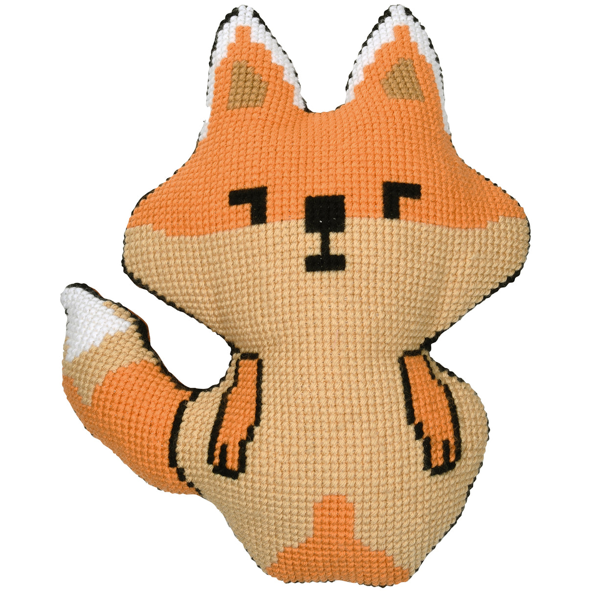 Vervaco Cross Stitch Kit 45cm x 49cm Shaped Cushion Cover - Akita